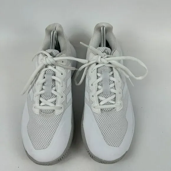 adidas Game Court 2 Tennis Sneakers Women Size 9 White Mesh Upper Lace Up GW4971 - Picture 3 of 10